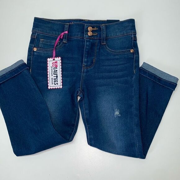 🔥BEAUTEES GIRLS JEANS KIDS SIZE 5 New - Picture 1 of 5